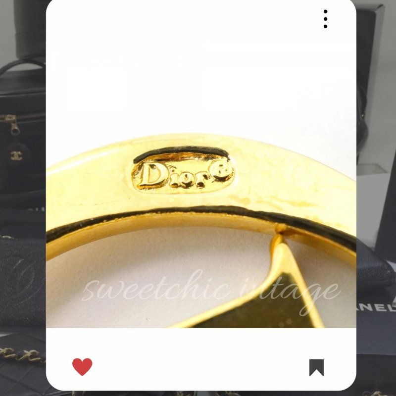 💖9月新品上架 🔥甜價 限時折扣 💖 ✨ChristianDior CD Logo necklace DIOR 金色水鑽頸鏈 經典DIOR 頸項款-4