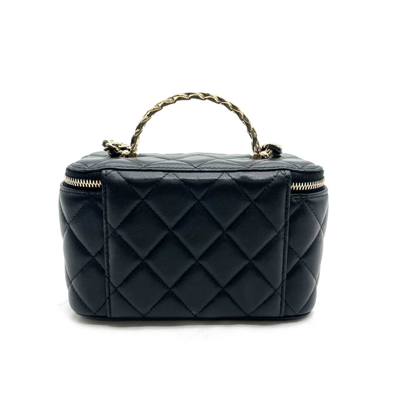 CHANEL 羊皮化妝箱 Vanity Case 手提肩背兩用袋-1