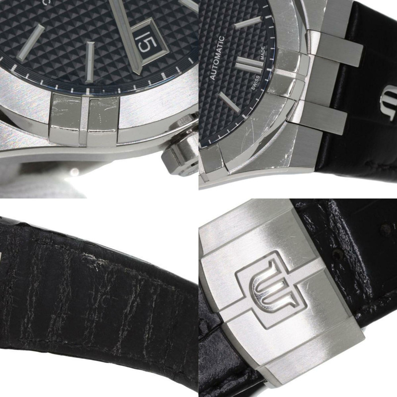 Maurice Lacroix AI6007 Aicon 39mm 不鏽鋼/皮革男士手錶-7