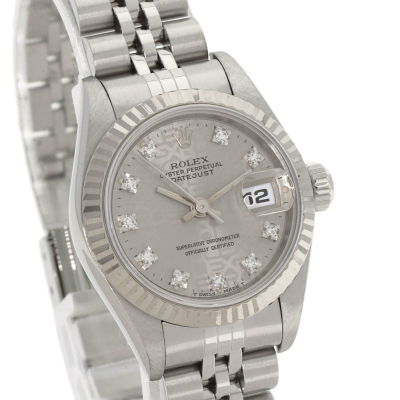 勞力士 69174G Datejust 10 件鑽石腕錶（不鏽鋼/SS/18K 白金）女士款-3