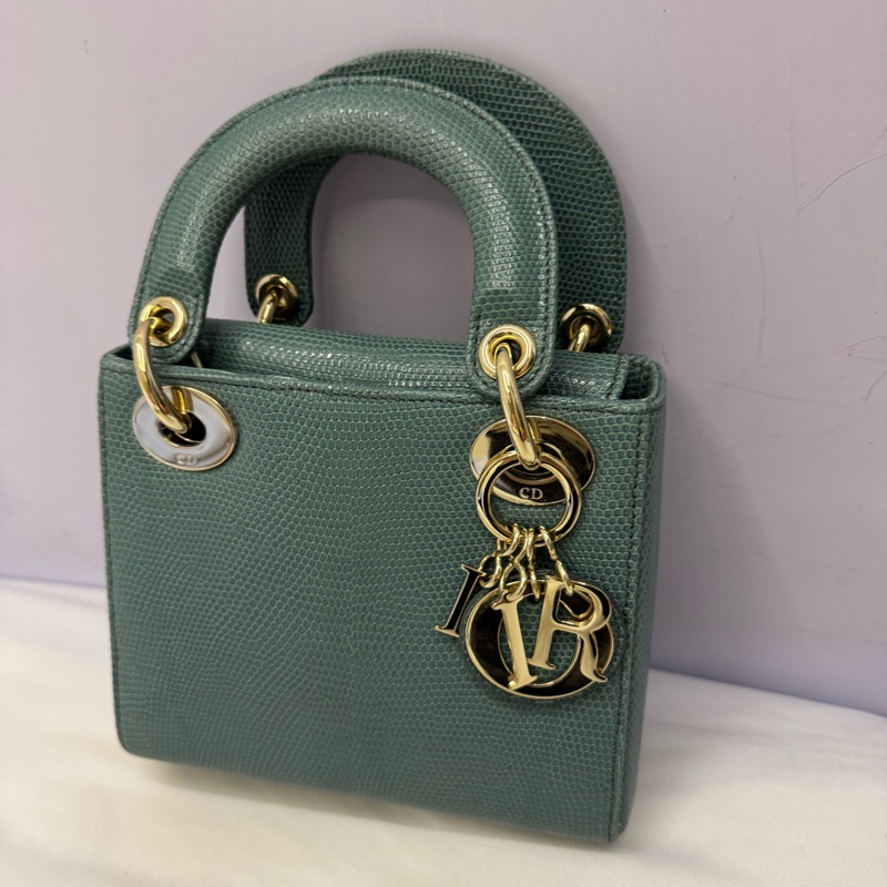 dior 黛妃包 蜥蜴皮-4