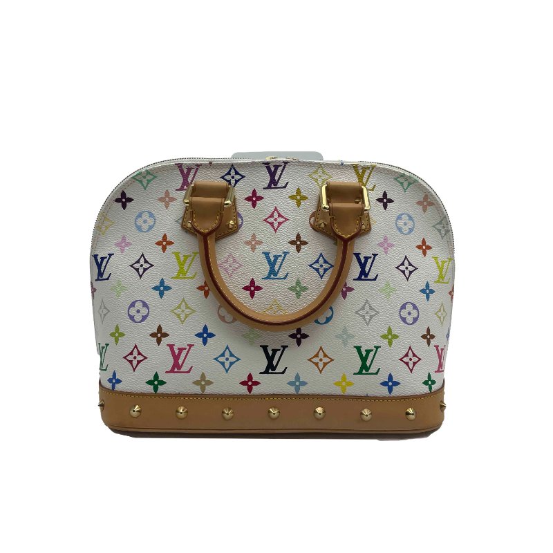 Louis Vuitton LV 村上隆 白三彩 Alma 艾瑪 手提包-0