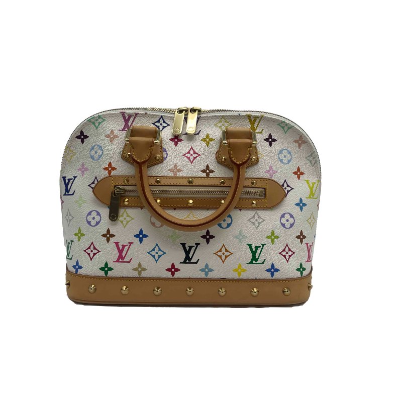 Louis Vuitton LV 村上隆 白三彩 Alma 艾瑪 手提包-1