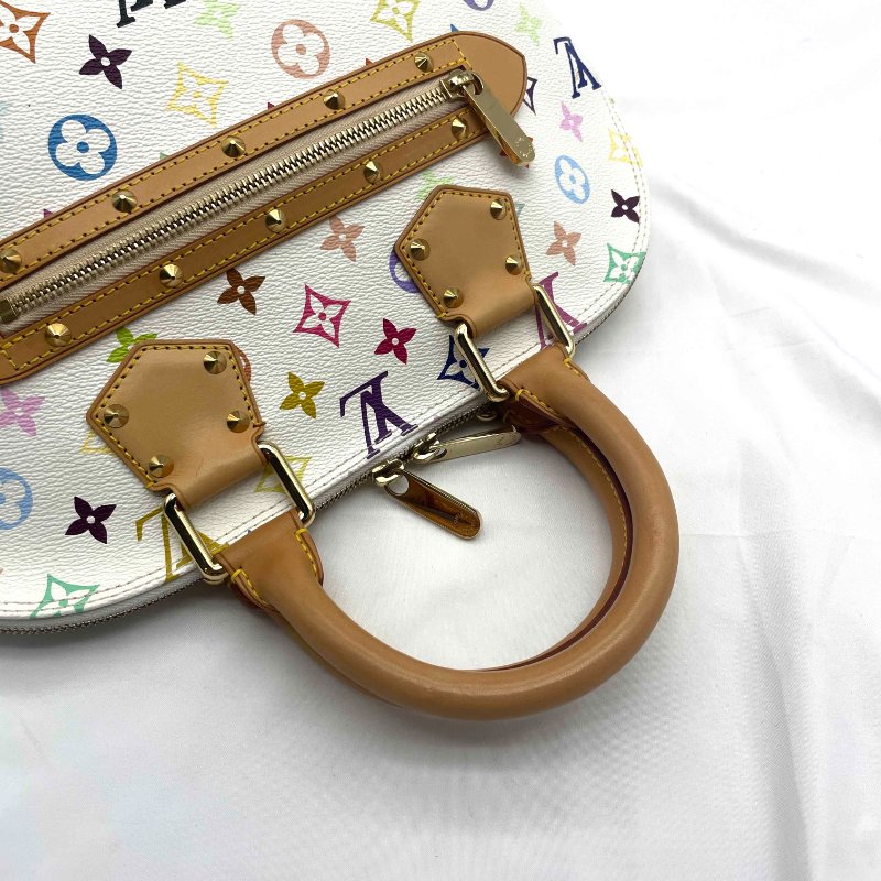 Louis Vuitton LV 村上隆 白三彩 Alma 艾瑪 手提包-7
