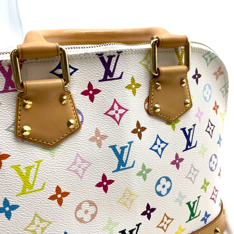 Louis Vuitton LV 村上隆 白三彩 Alma 艾瑪 手提包-11