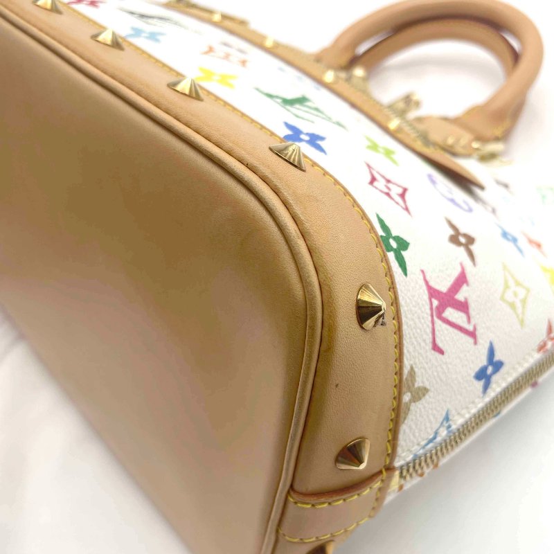 Louis Vuitton LV 村上隆 白三彩 Alma 艾瑪 手提包-5