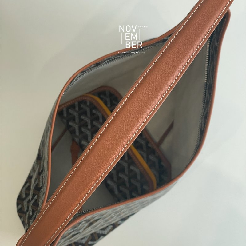 全新全配 韓國購證🇰🇷 Goyard 戈雅 Hobo 黑棕-2