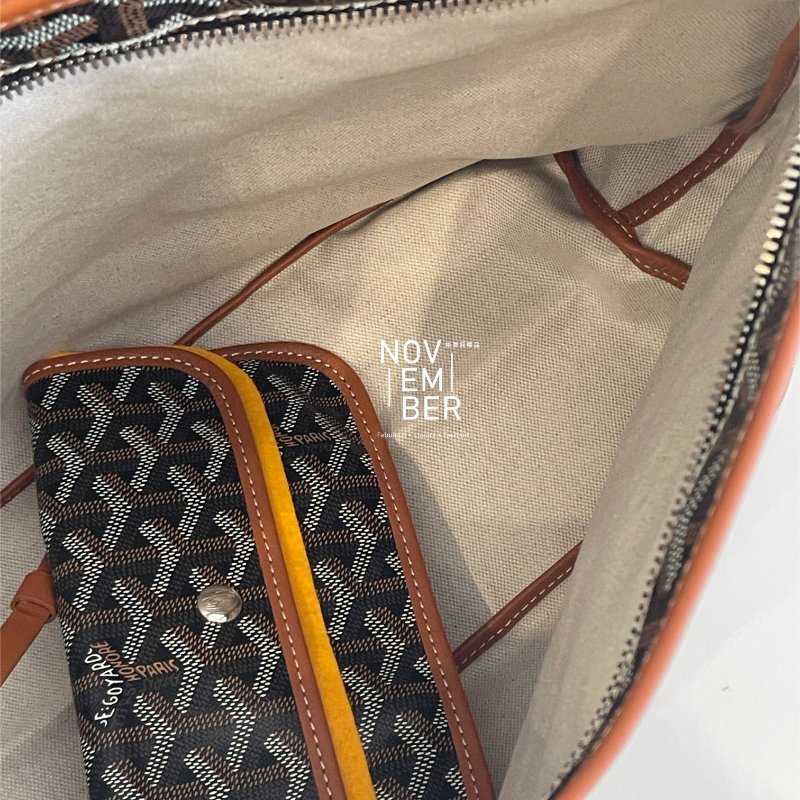 全新全配 韓國購證🇰🇷 Goyard 戈雅 Hobo 黑棕-3