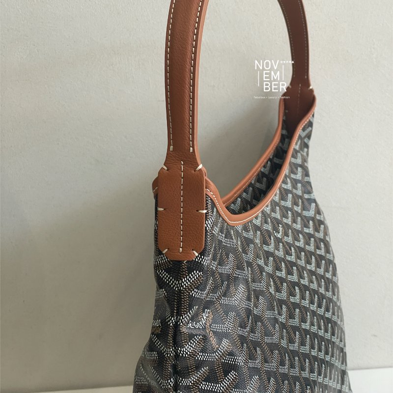 全新全配 韓國購證🇰🇷 Goyard 戈雅 Hobo 黑棕-4