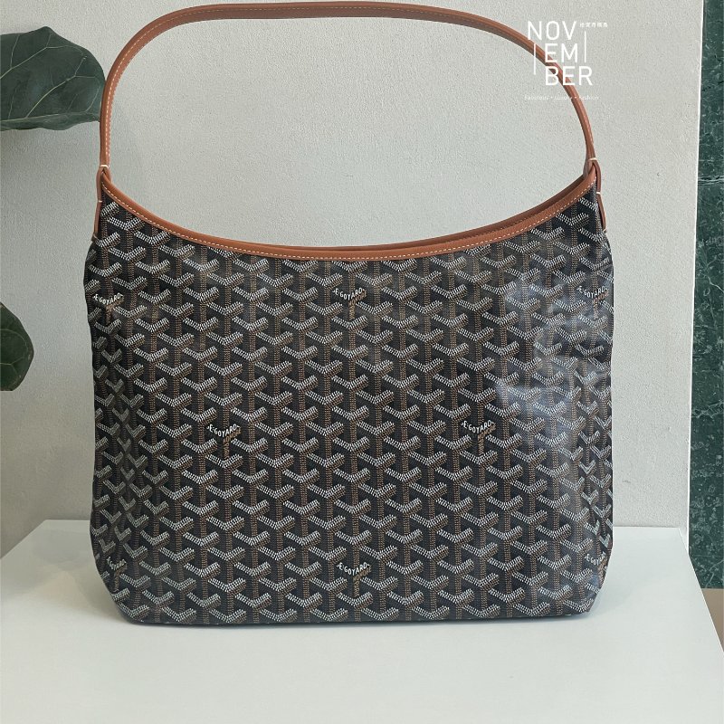 全新全配 韓國購證🇰🇷 Goyard 戈雅 Hobo 黑棕-5