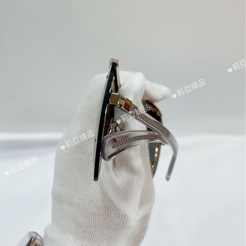 莉亞精品♡Chanel 71262 透明款墨鏡 二手美品-3