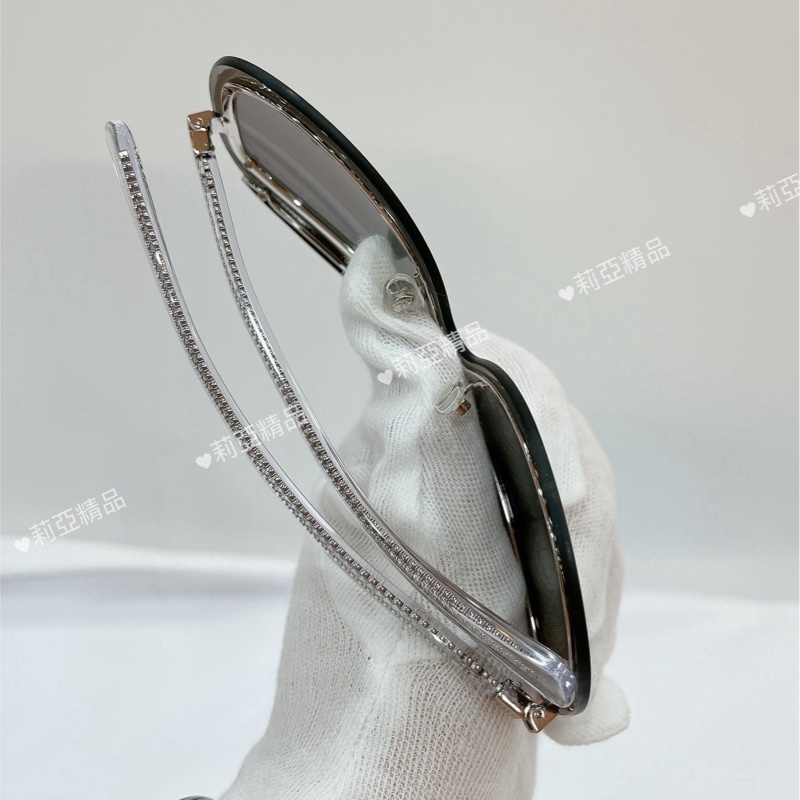 莉亞精品♡Chanel 71262 透明款墨鏡 二手美品-6