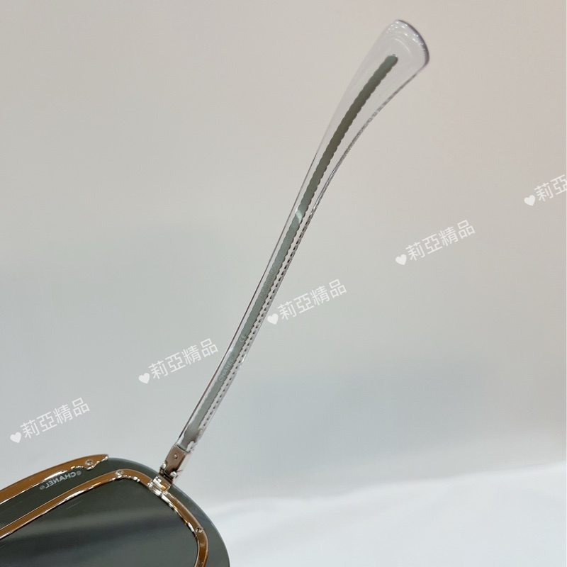 莉亞精品♡Chanel 71262 透明款墨鏡 二手美品-7