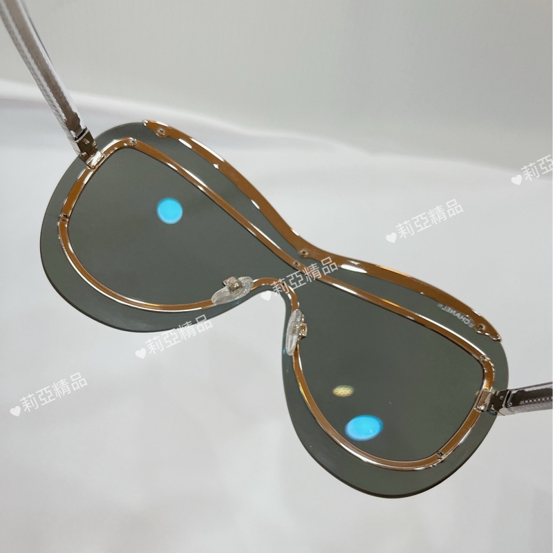 莉亞精品♡Chanel 71262 透明款墨鏡 二手美品-8