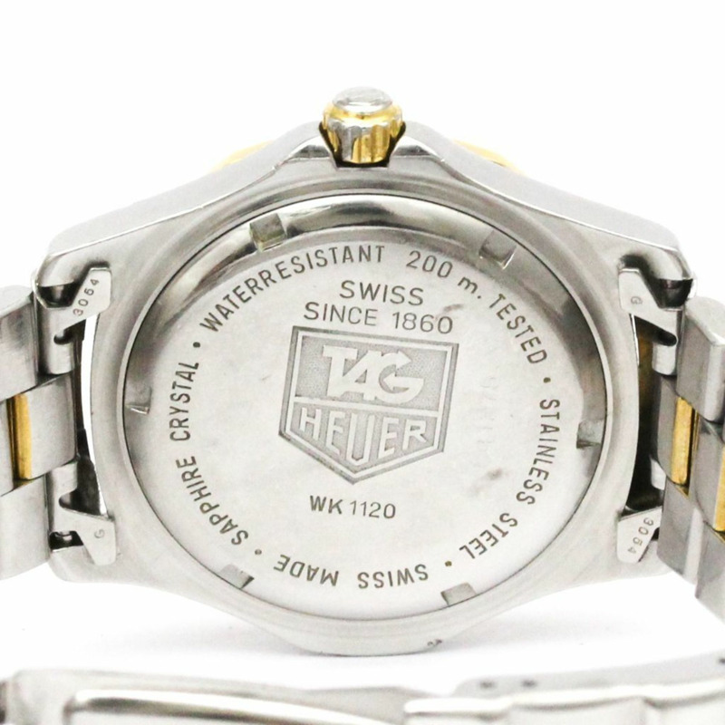 泰格豪雅專業鍍金鋼石英男式手錶 WK1120 拋光-5