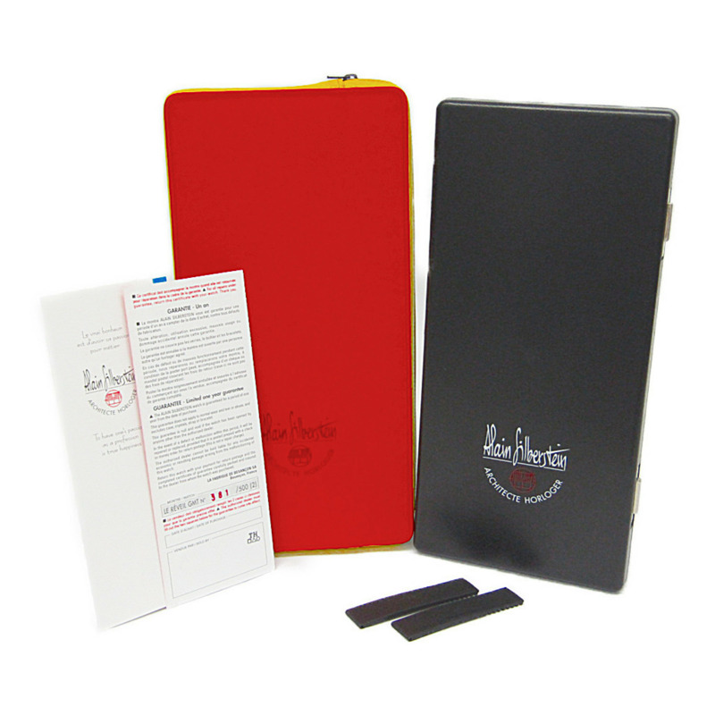 ALAIN SILBERSTEIN Le Reveil GMT 鬧鐘限量版男士手錶拋光-5