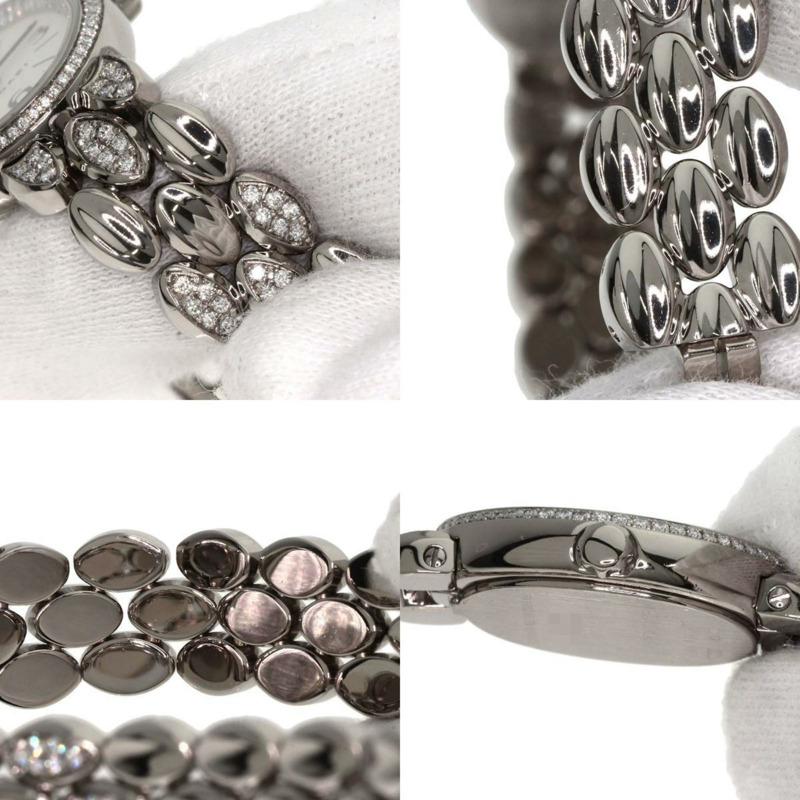 寶格麗 0VW27G 橢圓形鑽石腕錶，附錶圈和錶帶，18K 白金/18KWG，女士款-7