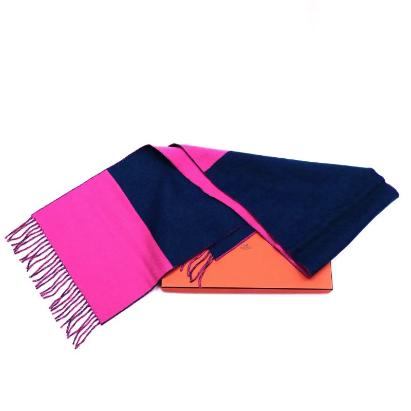 Hermés 愛馬仕 喀什米爾羊絨圍巾-4