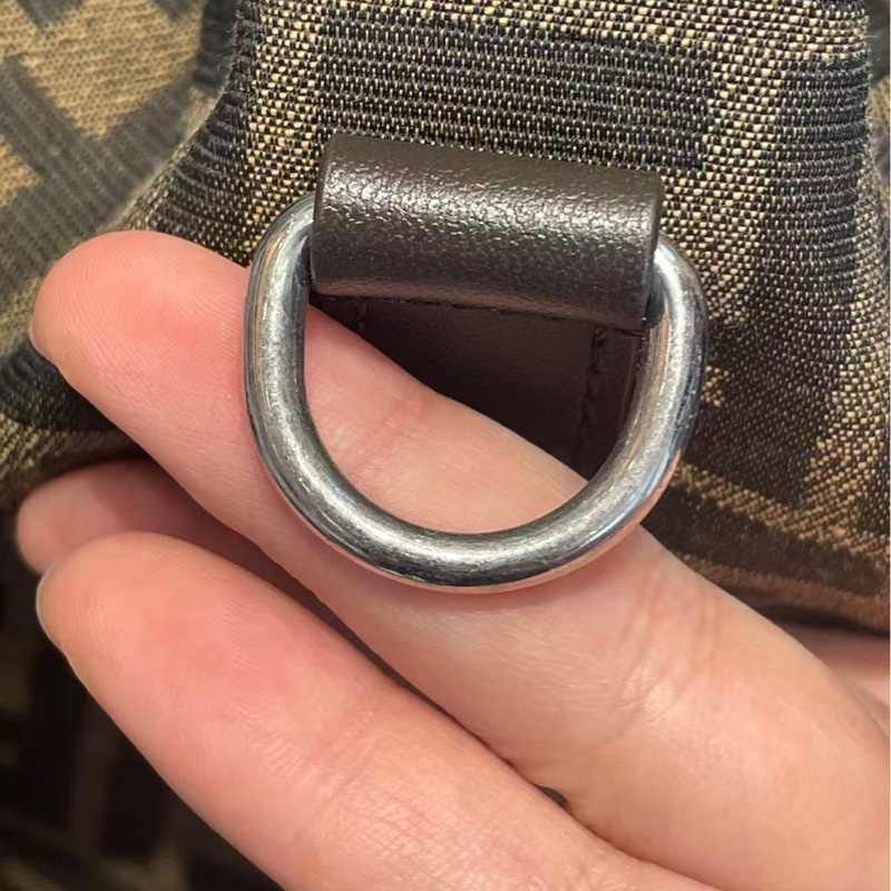 Fendi 男士大號棕黑色經典老花 後背包-11