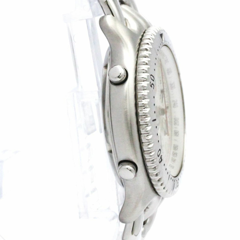 泰格豪雅 Sel 計時碼錶 200 公尺鋼質石英男式手錶 CG1111 拋光-7