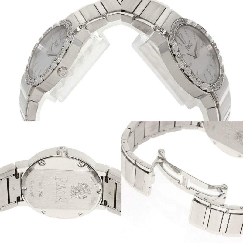 伯爵 P10140 Polo 鑽石腕錶，18K 白金/18K 白金/鑽石，女錶-4