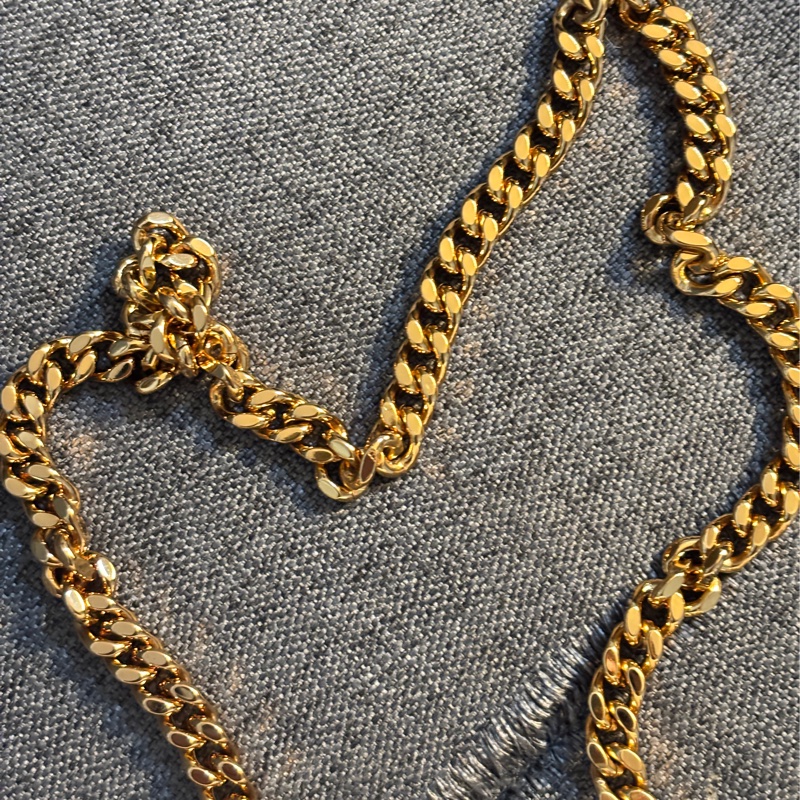 VERSACE 白色金鏈包 肩包側背小包-2