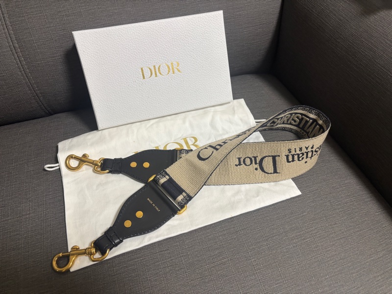迪奧 Dior 肩背帶 背帶 刺繡背帶 ~(附專櫃盒子、防塵套)-0