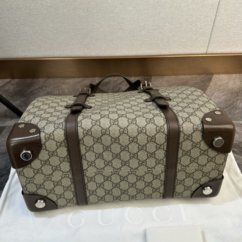 極新🆕Gucci 古馳 雙G老花滿印 多功能托特包 手提包 電腦公事包 差旅包-6