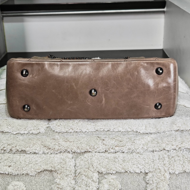 Chanel 油蠟牛皮 hobo 機場托特包-14