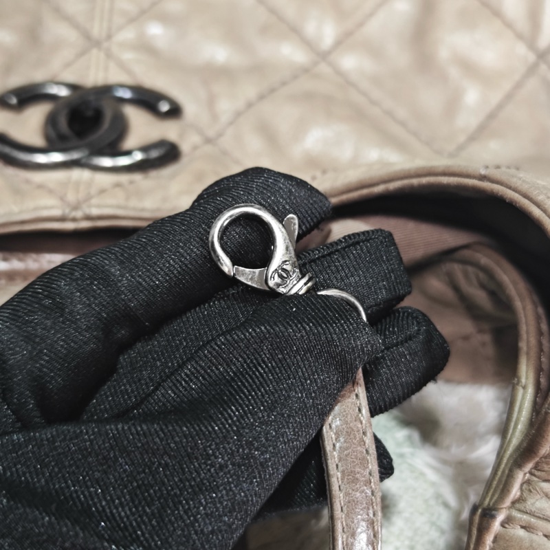 Chanel 油蠟牛皮 hobo 機場托特包-25