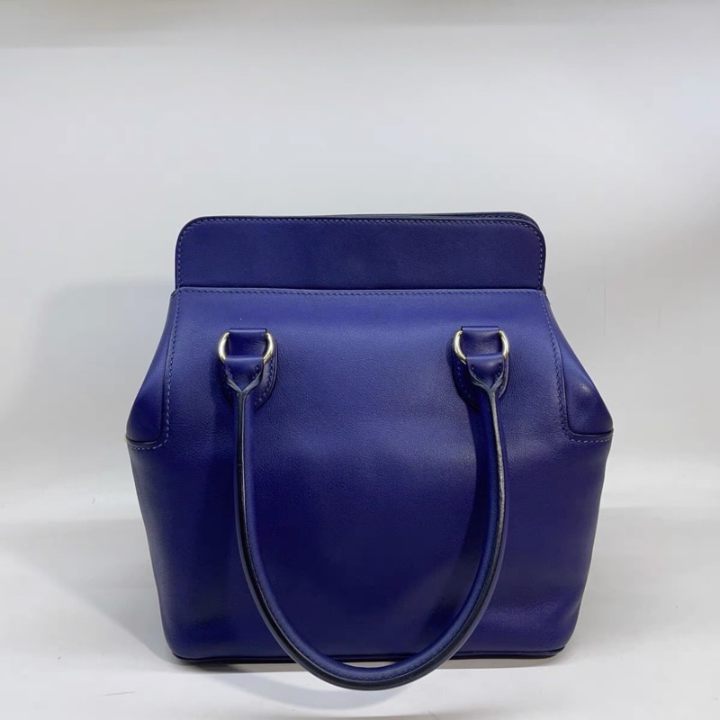 98新 💓 Hermes 愛馬仕 toolbox20牛奶包 牛奶盒子小號 D刻 鳶尾紫金扣-2