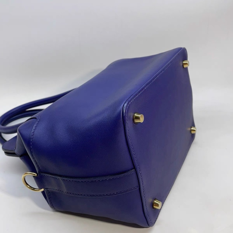 98新 💓 Hermes 愛馬仕 toolbox20牛奶包 牛奶盒子小號 D刻 鳶尾紫金扣-6