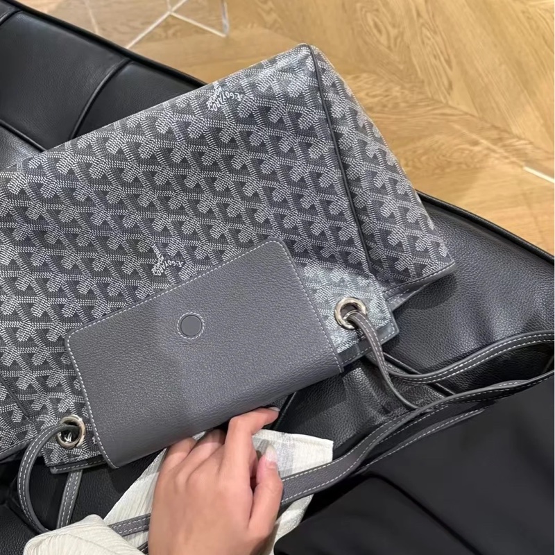 🈶購證 #全網最低 #櫃上斷貨 Goyard Rouette tote灰色-2