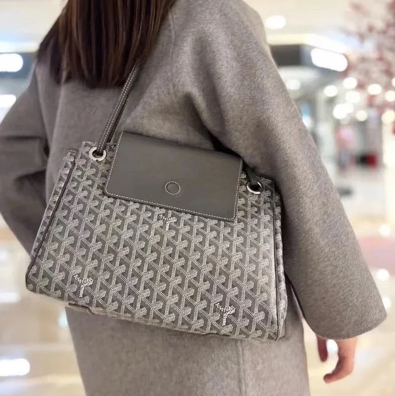 🈶購證 #全網最低 #櫃上斷貨 Goyard Rouette tote灰色-3