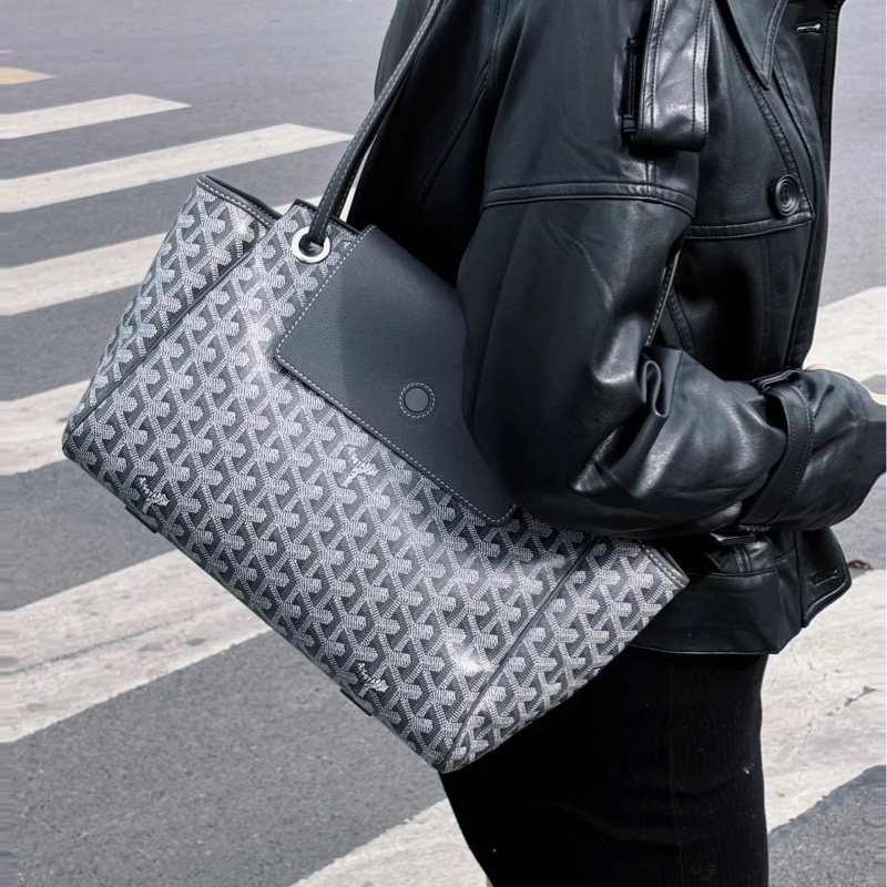 🈶購證 #全網最低 #櫃上斷貨 Goyard Rouette tote灰色-4