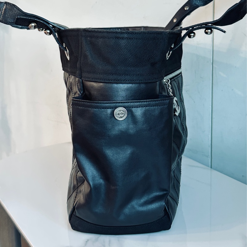 🉑肩背 #13萬入手 #全網最低 香奈兒黑銀托特包 巨甜價轉賣都賺錢💰超酷帥男女同款🔥-6