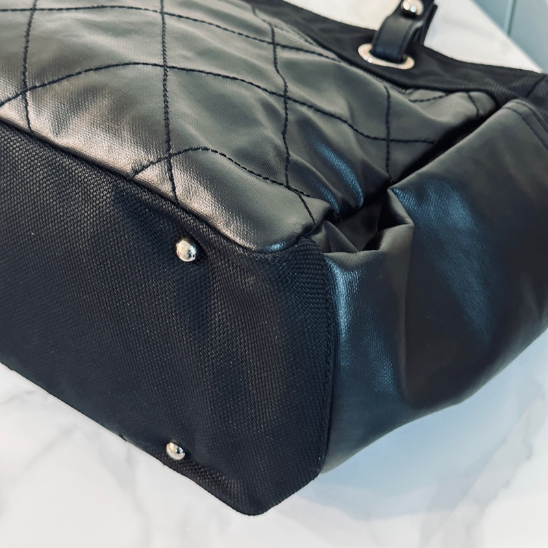 🉑肩背 #13萬入手 #全網最低 香奈兒黑銀托特包 巨甜價轉賣都賺錢💰超酷帥男女同款🔥-9