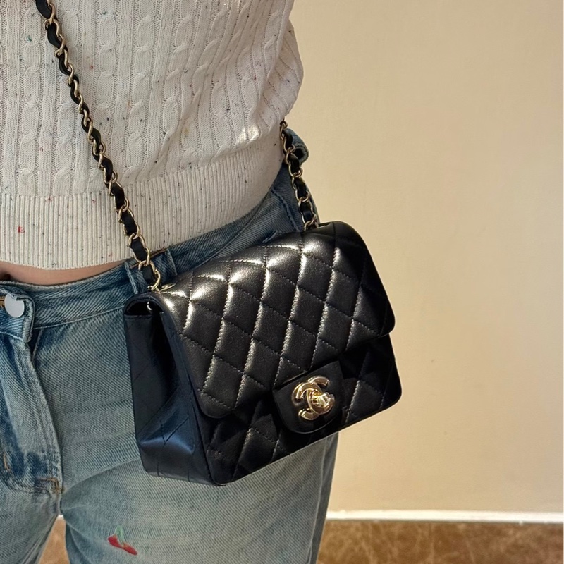 Chanel cf17黑金經典方胖子 芯片款 #全配全膜 #賠售全網最低價割愛 #這裡免配貨-0