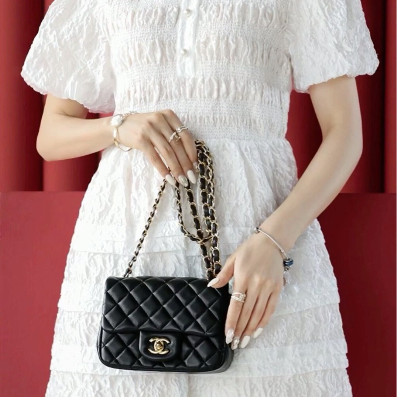 Chanel cf17黑金經典方胖子 芯片款 #全配全膜 #賠售全網最低價割愛 #這裡免配貨-1