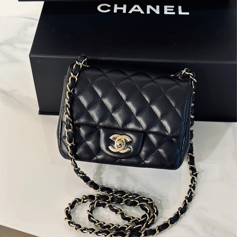 Chanel cf17黑金經典方胖子 芯片款 #全配全膜 #賠售全網最低價割愛 #這裡免配貨-4