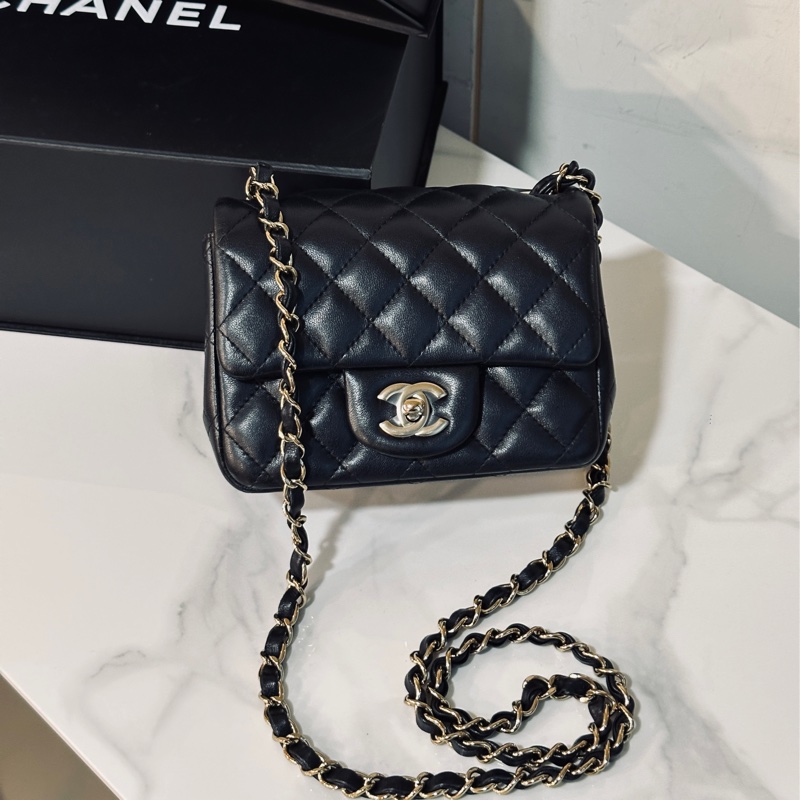 Chanel cf17黑金經典方胖子 芯片款 #全配全膜 #賠售全網最低價割愛 #這裡免配貨-5