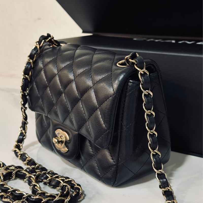 Chanel cf17黑金經典方胖子 芯片款 #全配全膜 #賠售全網最低價割愛 #這裡免配貨-6