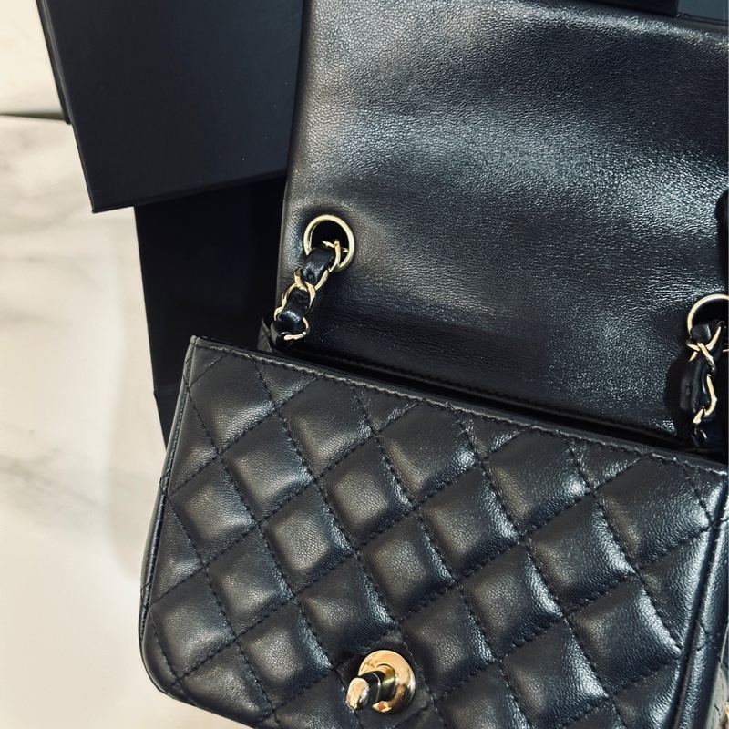 Chanel cf17黑金經典方胖子 芯片款 #全配全膜 #賠售全網最低價割愛 #這裡免配貨-21