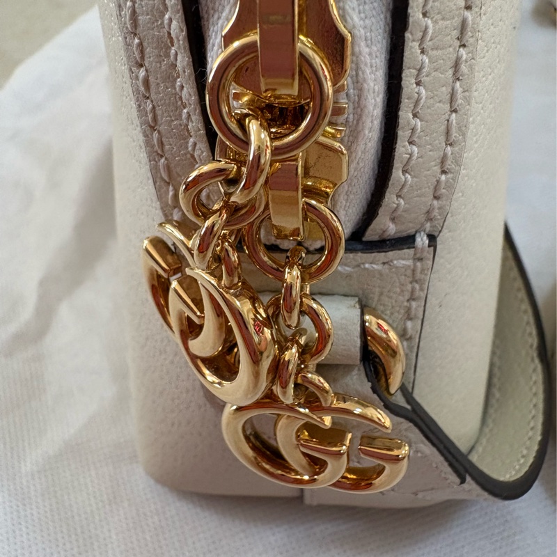 Gucci 貝殼包 紅藍編織帶-13