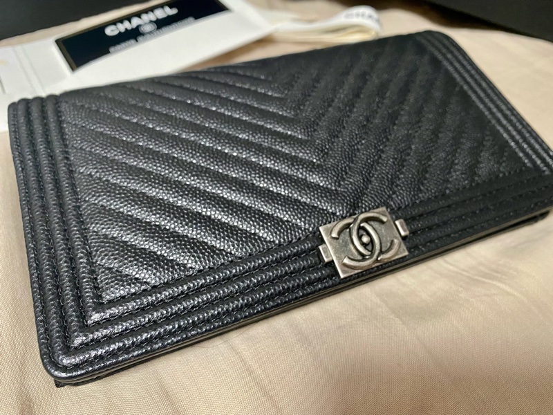 Chanel Boy 長夾 銀扣-2