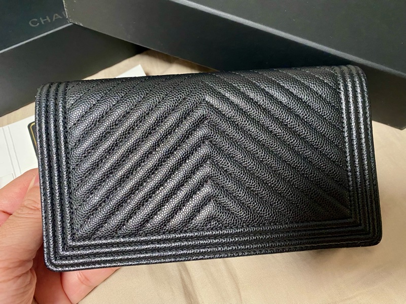 Chanel Boy 長夾 銀扣-6