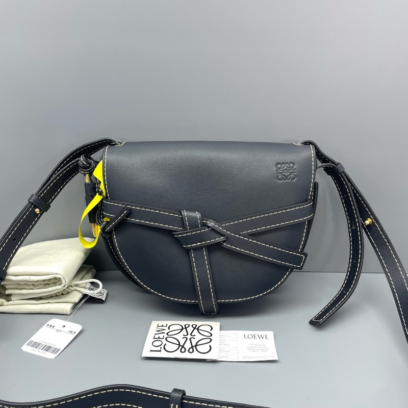 羅意威LOEWE gate馬鞍包深藍色/24*19*11cm 肩背包 斜背包-0