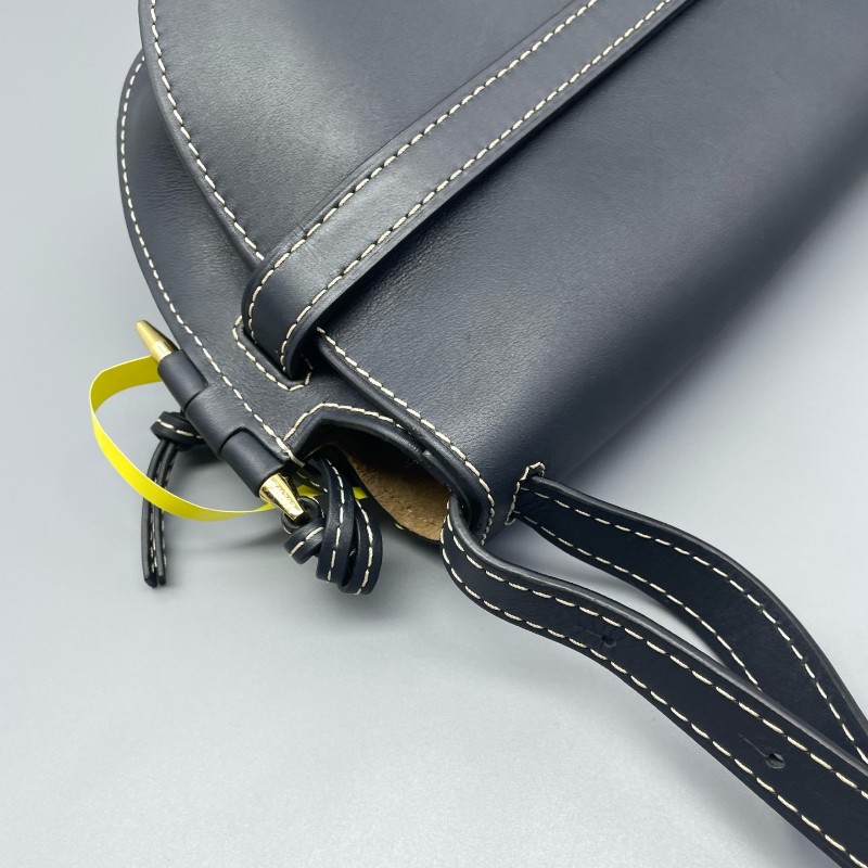 羅意威LOEWE gate馬鞍包深藍色/24*19*11cm 肩背包 斜背包-9