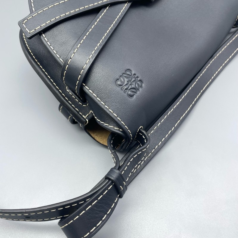 羅意威LOEWE gate馬鞍包深藍色/24*19*11cm 肩背包 斜背包-13