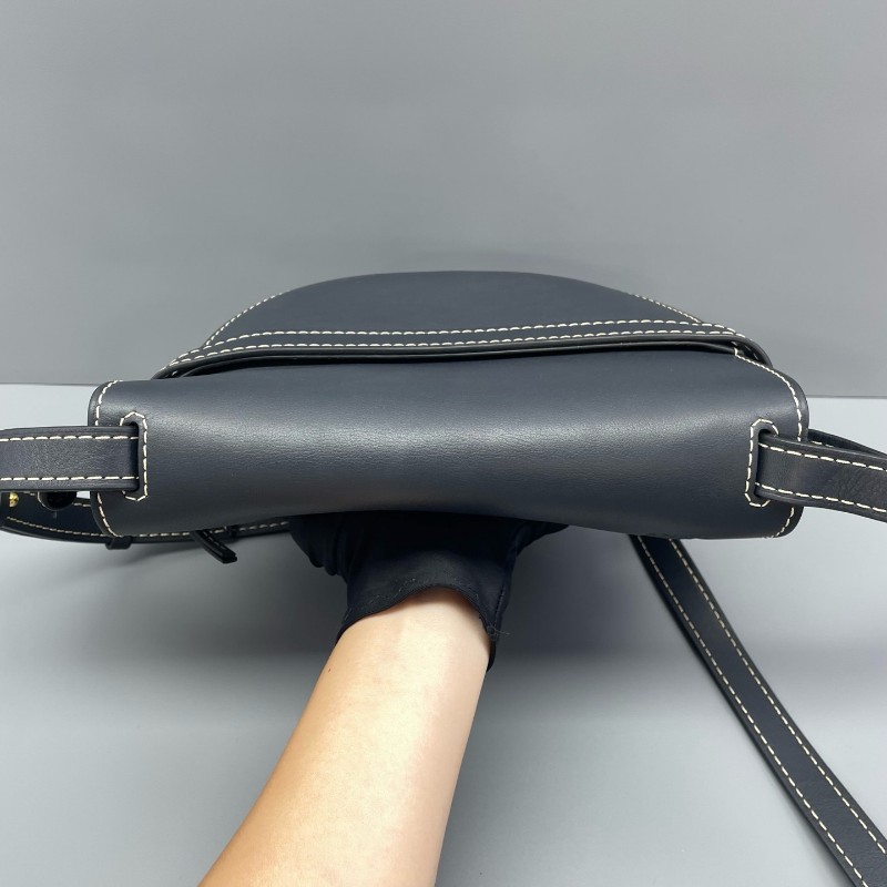 羅意威LOEWE gate馬鞍包深藍色/24*19*11cm 肩背包 斜背包-16